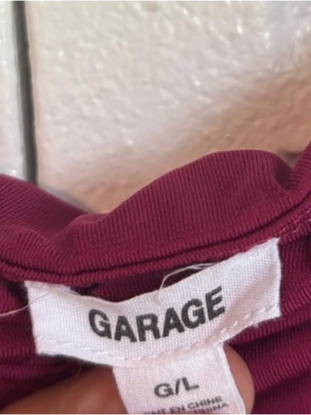 Garage Deep Raspberry Ruched Cap Sleeve Top | Size L - Picture 3 of 10